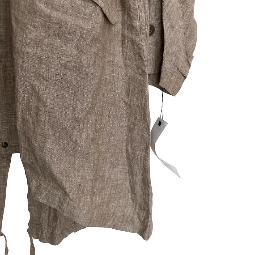 【新品】パドカレ pas de calaisリネンコート　ベージュ（SI20）