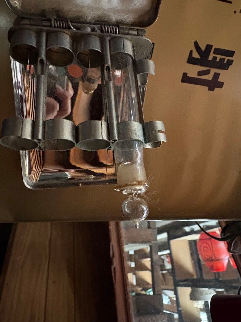 ⑦十字マーク入り 医療用アンプルケース 注射薬瓶 レトロ 医療アンティーク