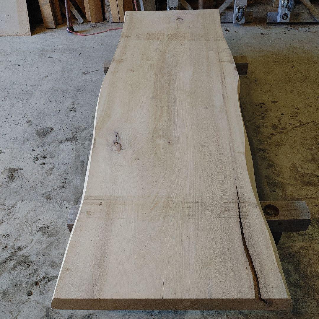 送料込み　一枚板　ニレ　楡　無垢材　天板　テーブル　カウンター　番号61