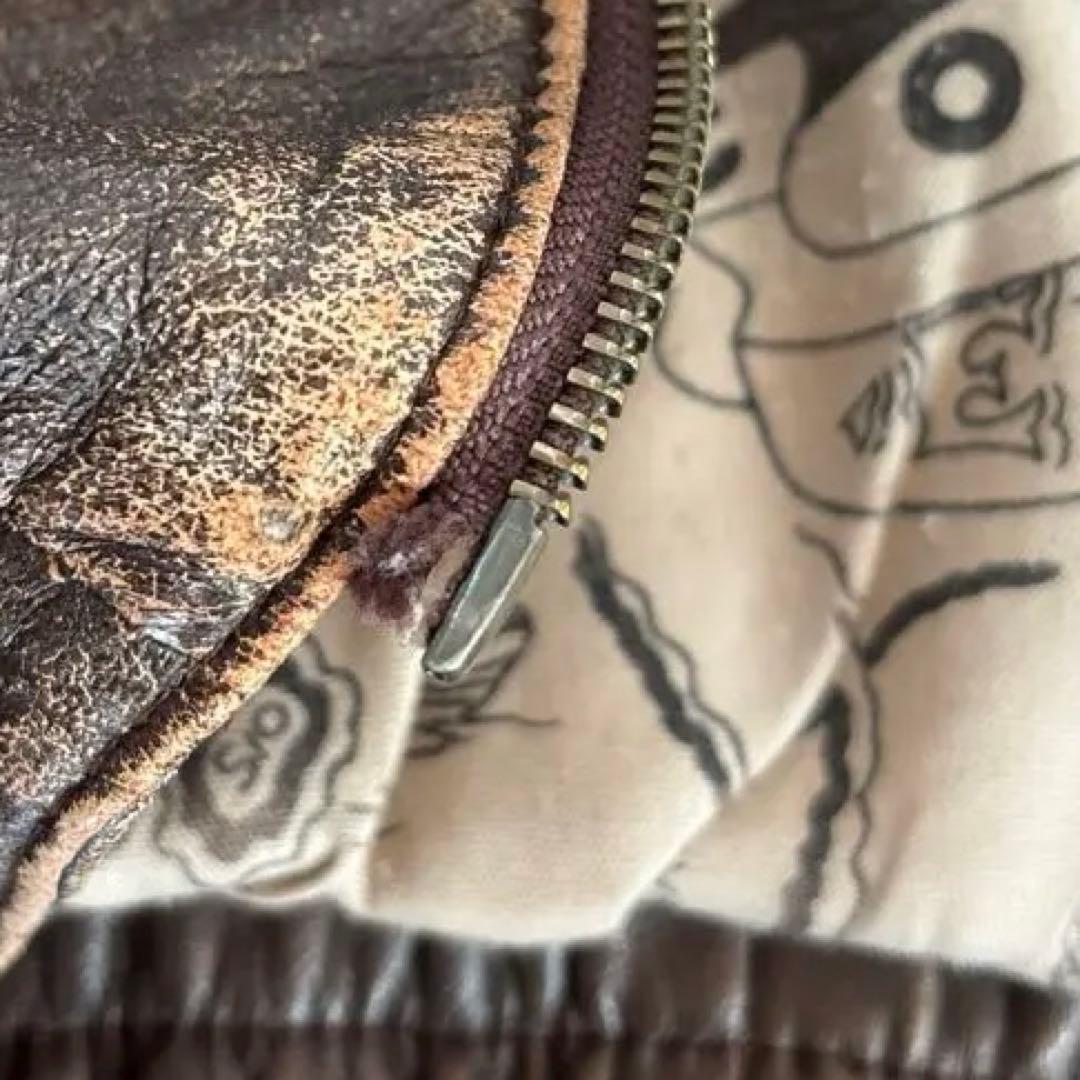 ダークブラウン レザージャケット　ZUFOLO