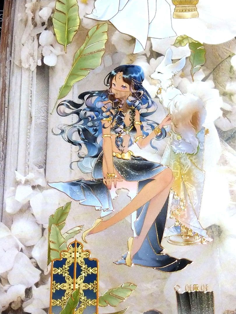 ✩再販✩J1104＃夜譚少女(烫金)703工作室切り売り海外人物マステ女の子