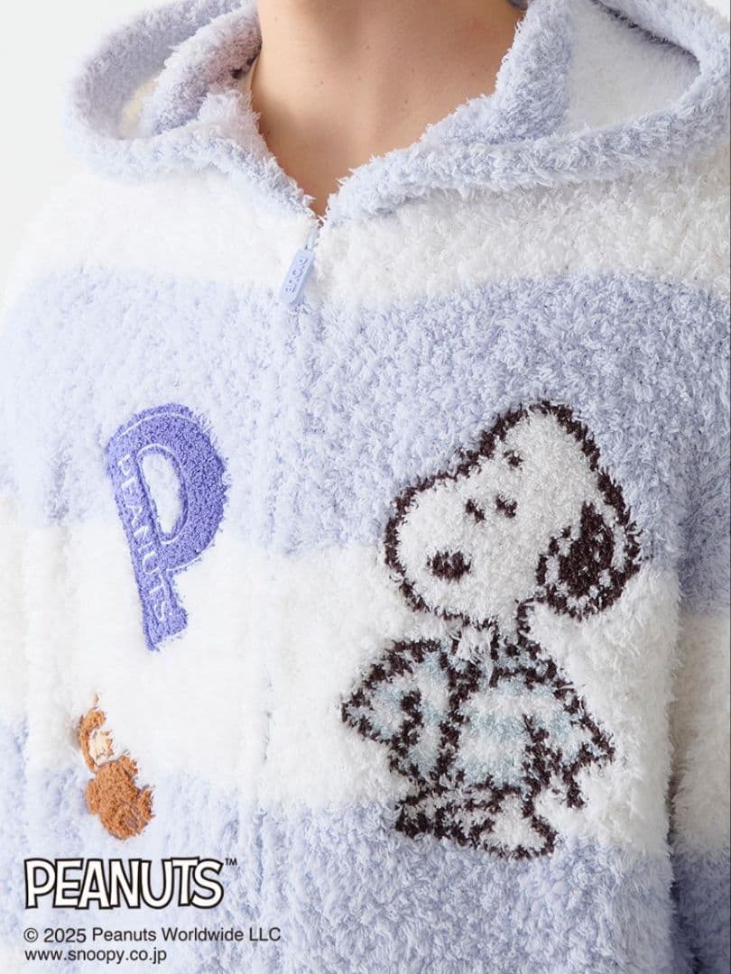 PEANUTS HOMME オリジナルアートジャガードパーカ スヌーピー