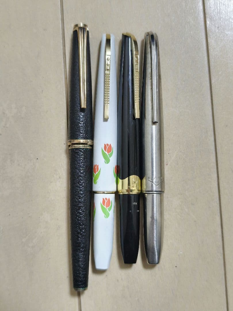 プラチナ万年筆 18k まとめ 4本