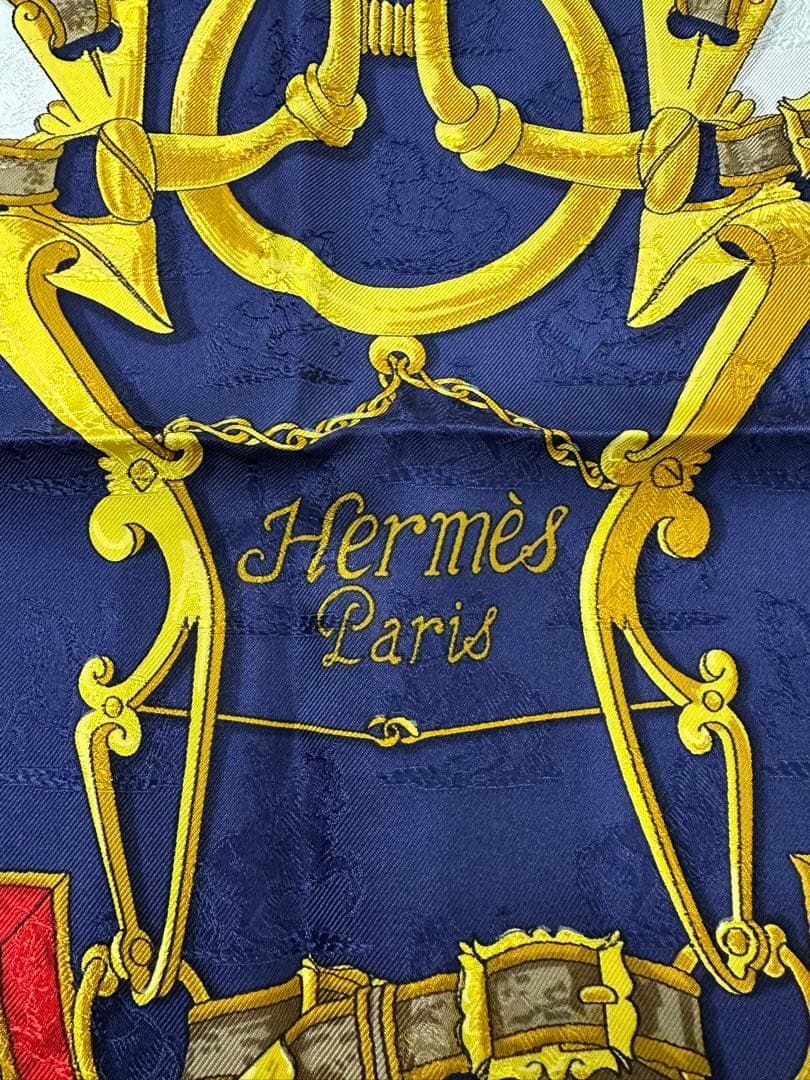 Hermès シルクスカーフ カレ90 帝王学