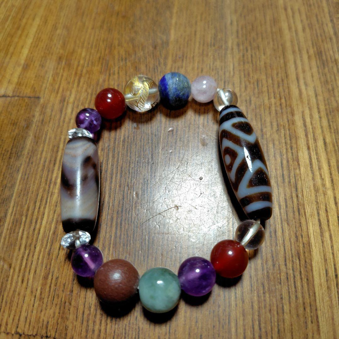 手作りカラフルビーズブレスレット