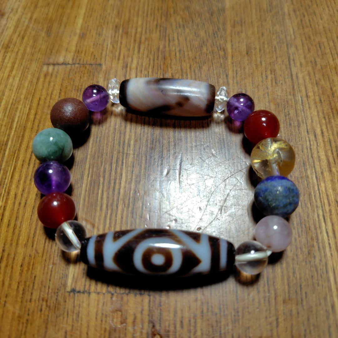 手作りカラフルビーズブレスレット