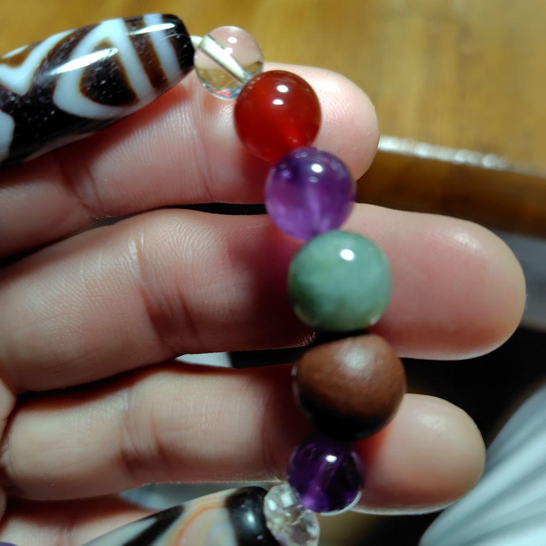 手作りカラフルビーズブレスレット