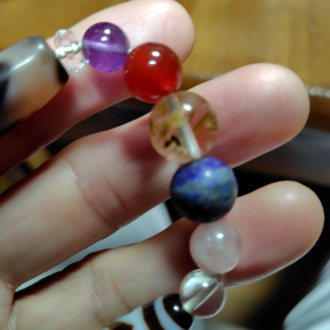 手作りカラフルビーズブレスレット