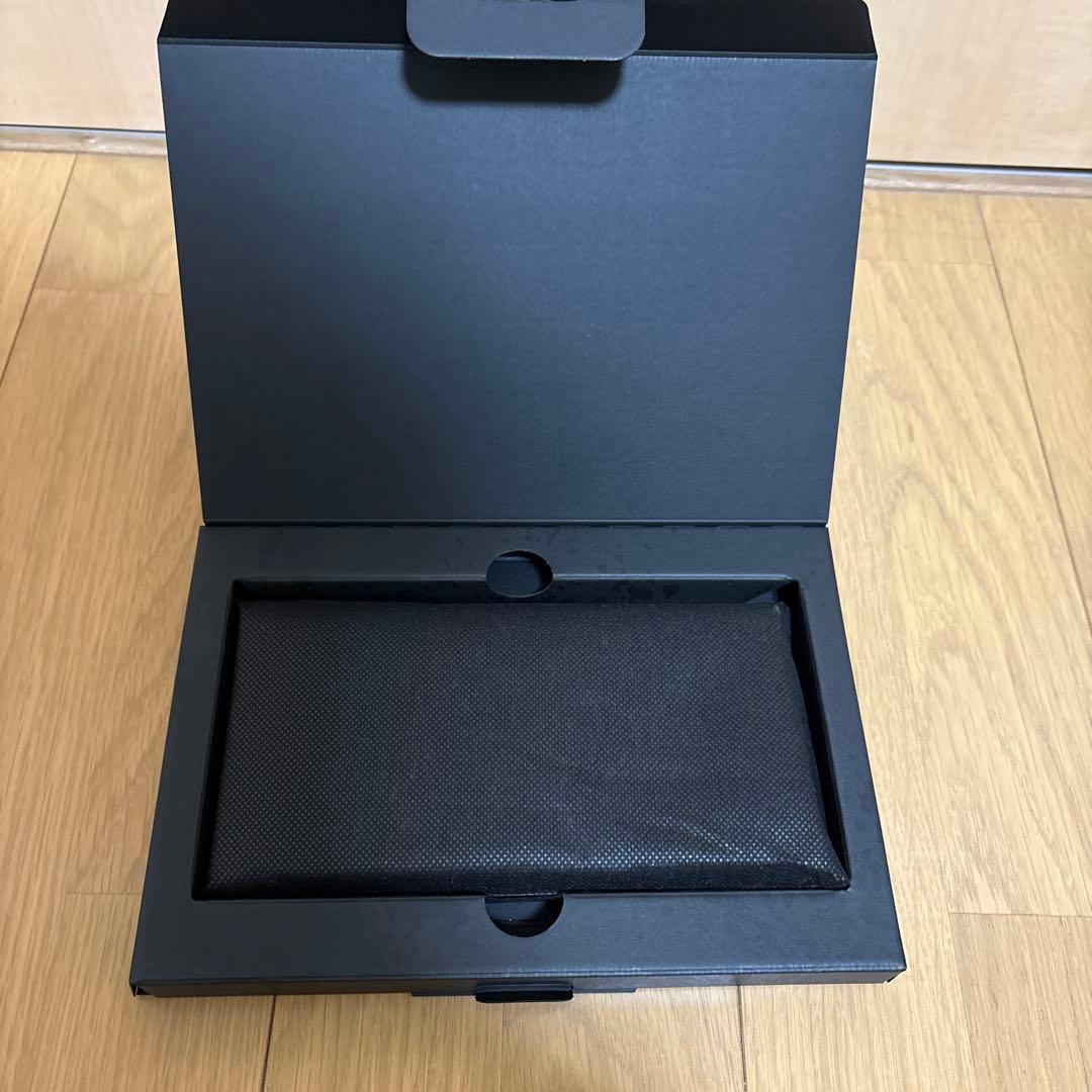 未使用品　所作　ロングウォレット　革の水墨画 Smokingrey