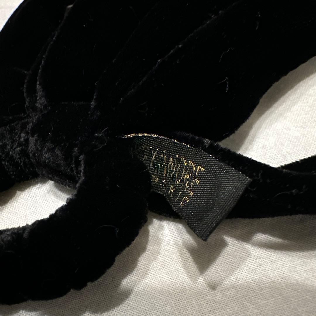 ベルベット 黒 ヘアアクセサリー ALEXANDRE DE PARIS