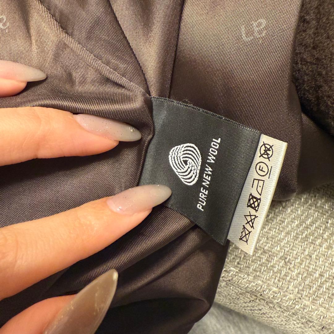 【美品】anuans ウールトレンチコート　ブラウン　2023AW