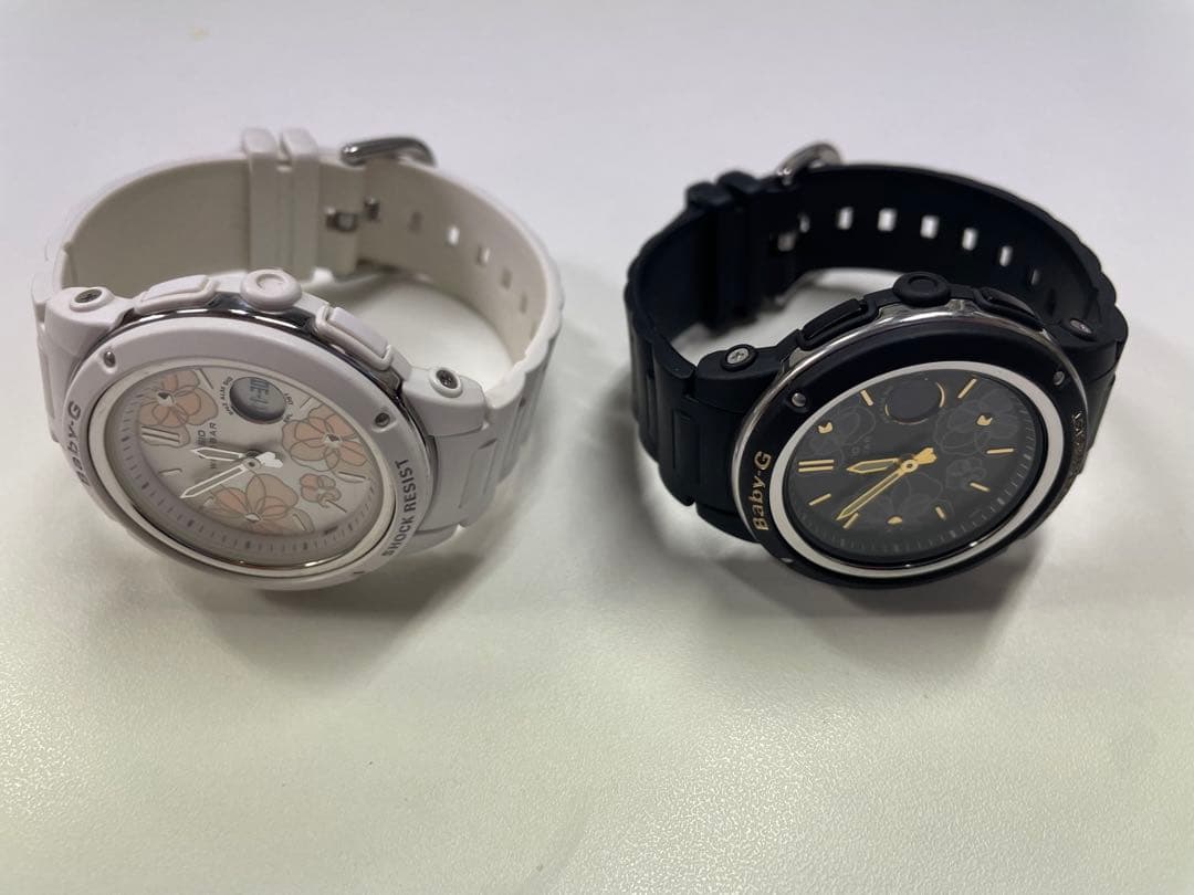 【美品】BABY-G 腕時計セット ホワイト ブラック 2個セット