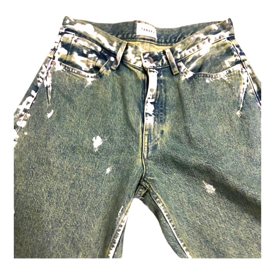 【美品】TANAKA CITYSHOP 別注 ペイントワイド デニム