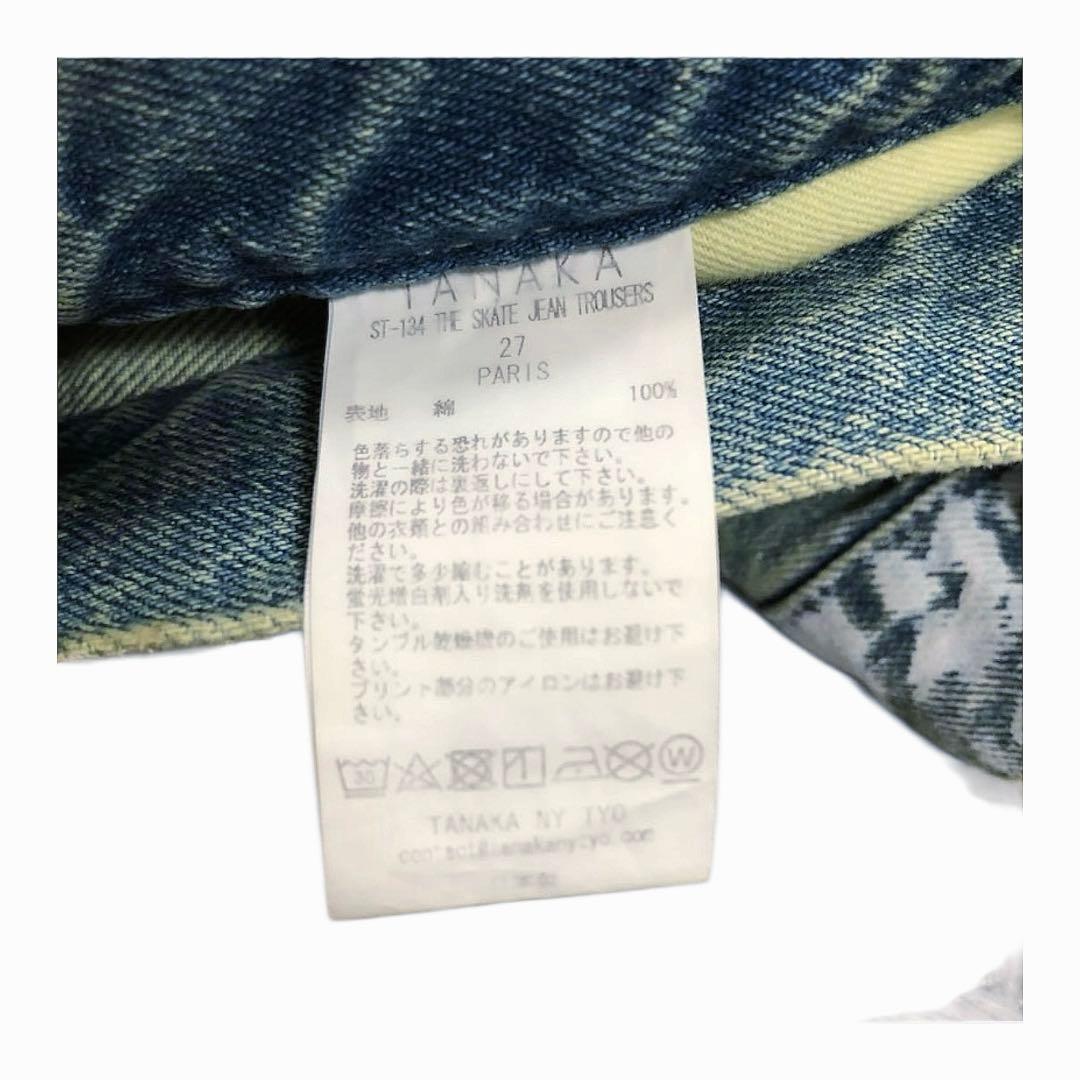 【美品】TANAKA CITYSHOP 別注 ペイントワイド デニム
