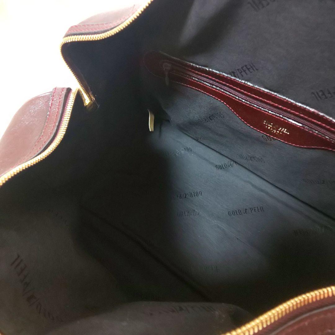 ゴールドファイル ボストンバッグ オールレザー ゴールド金具 ドイツ製 最高級