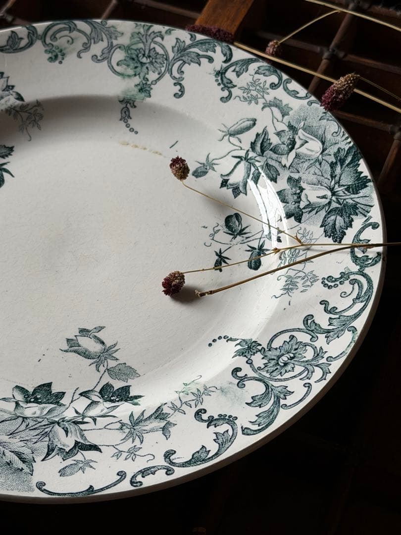 ⚫︎2set⚫︎フランスアンティーク⚫︎ SAINT-AMAND深青カンパーニュ 深皿