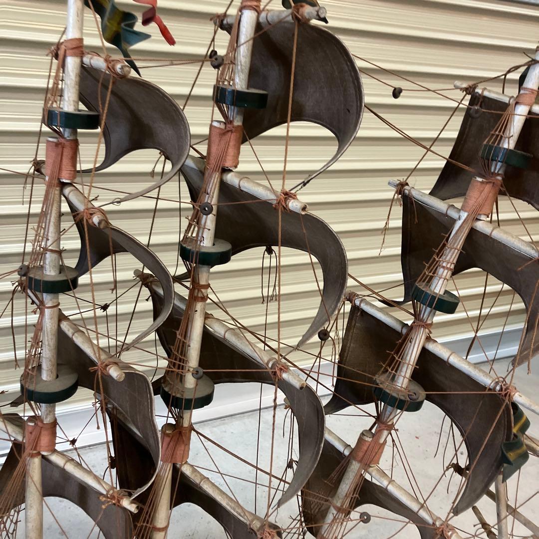 昭和レトロ クイーンエリザベス号 大型帆船模型大航海時代 置物 オブジェ 船