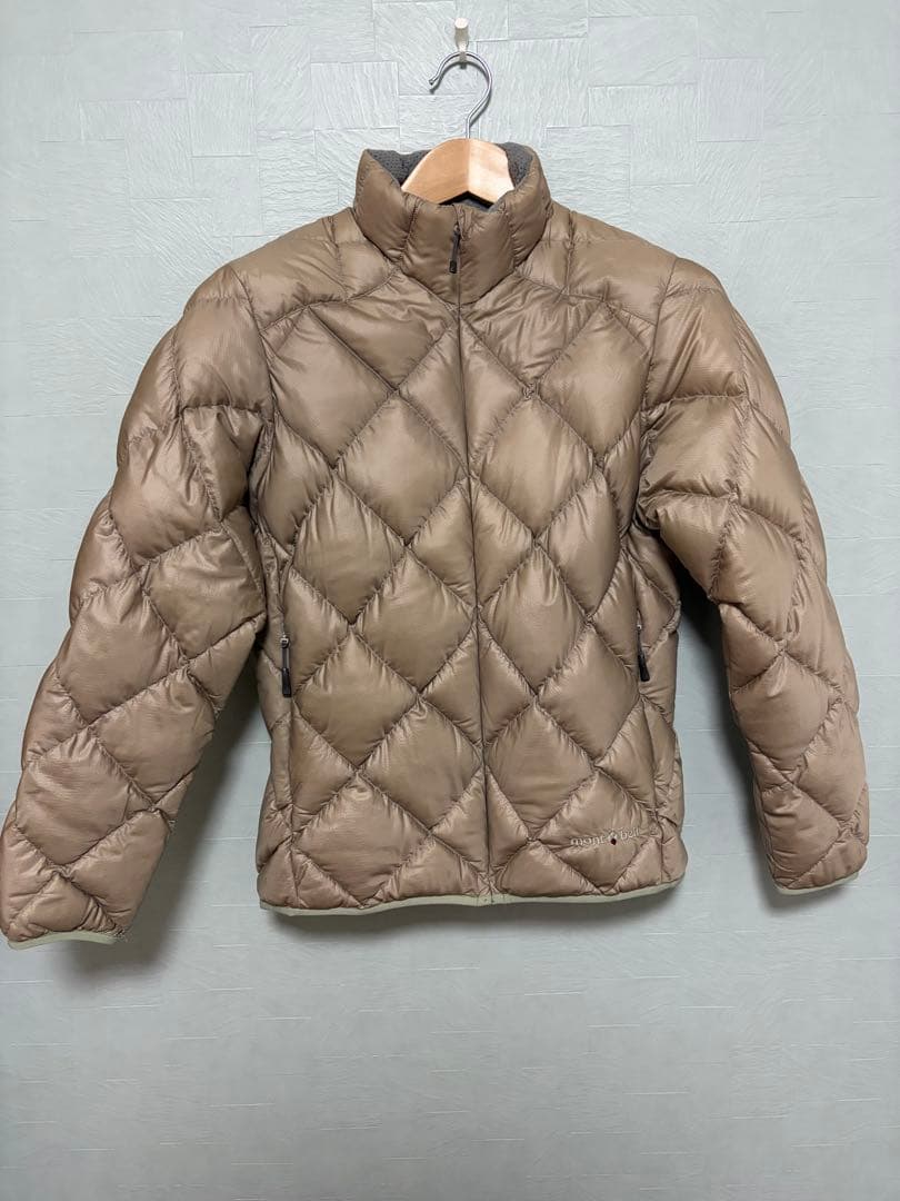 mont-bell ライトアルパインダウンジャケット レディース L ベージュ