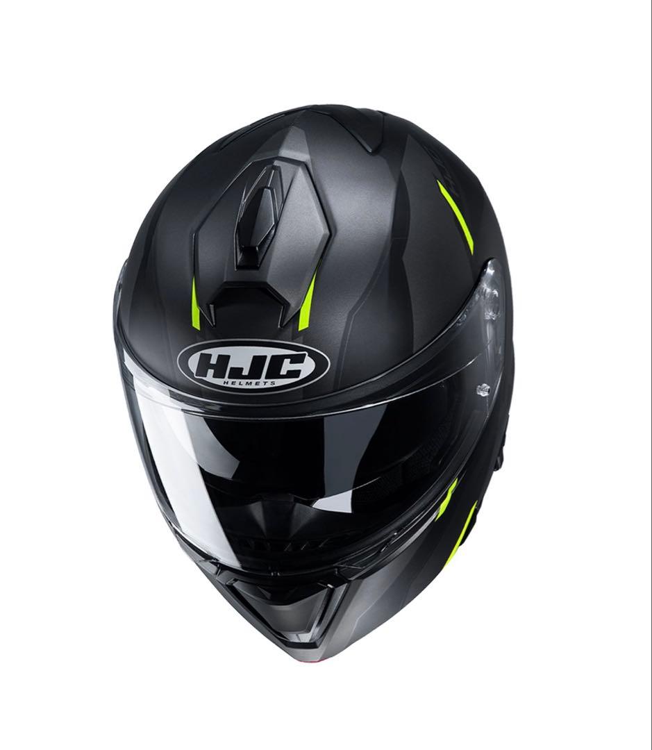 HJC i90フルフェイスヘルメット ブラック/イエロー　HJH222/XL