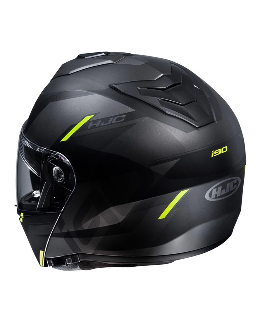 HJC i90フルフェイスヘルメット ブラック/イエロー　HJH222/XL
