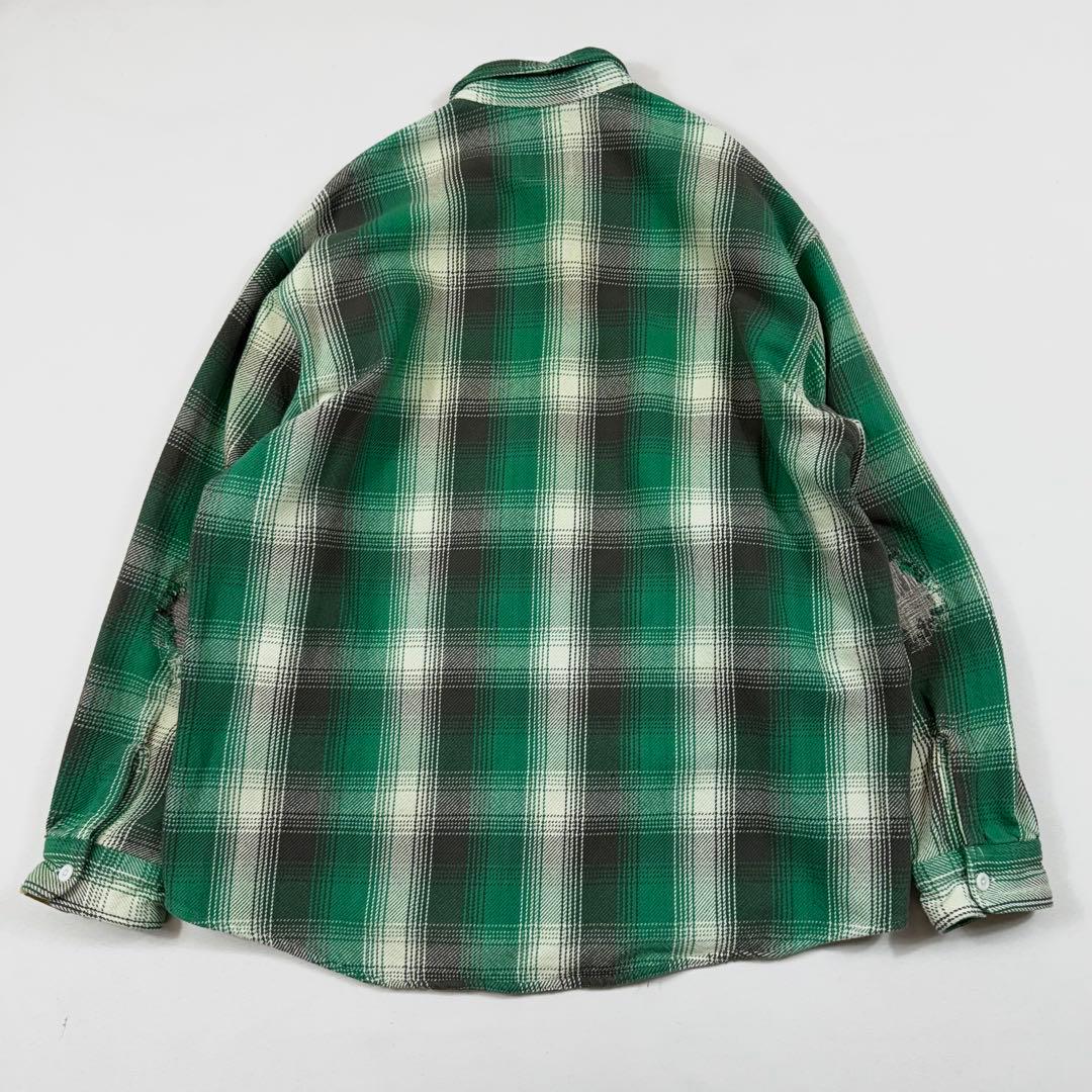 トップス BOWWOW HEAVY WEIGHT FLANNEL SHIRTS AGING
