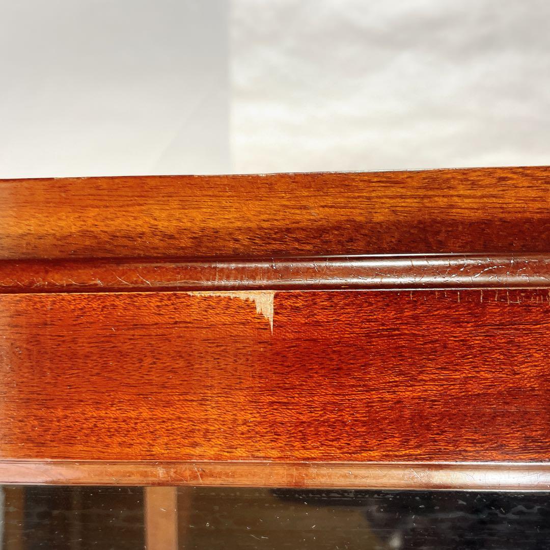 YAIRI キャビネット サイドボード 木製 ガラス扉 収納家具 レトロ