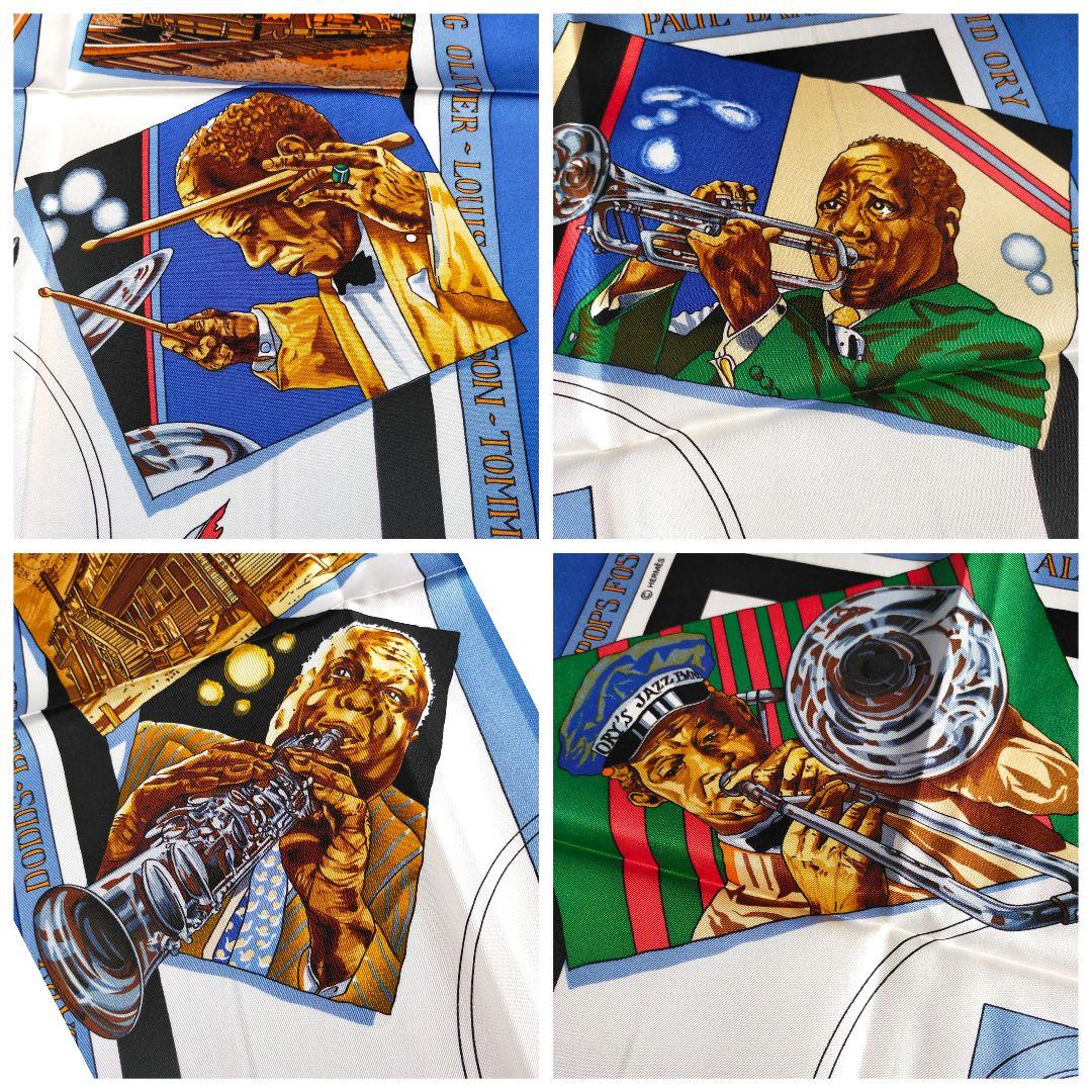 ☘️新品未使用☘️ HERMES カレ90　ニューオーリンズ　ライトブルー