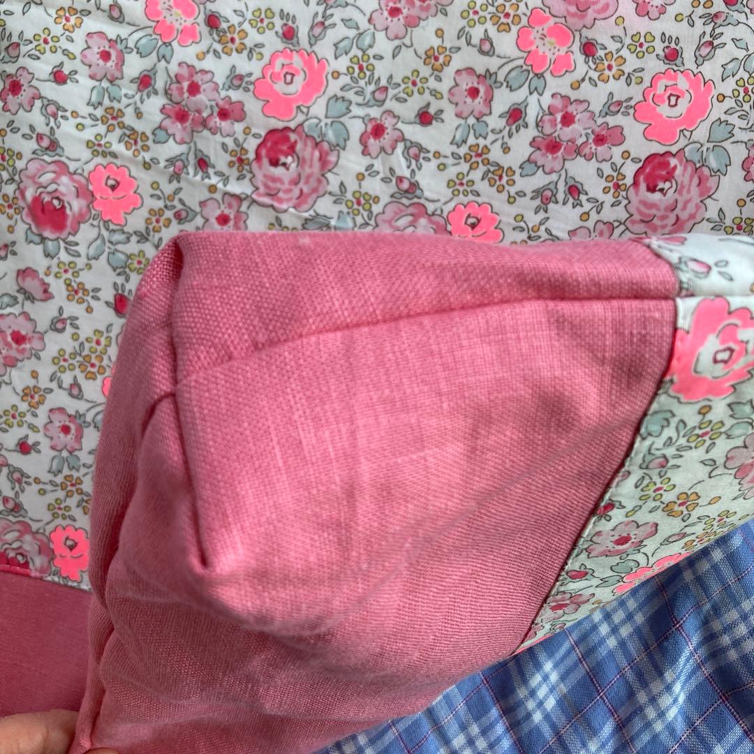 lesson bag リバティ生地で　ハンドメイドバッグ