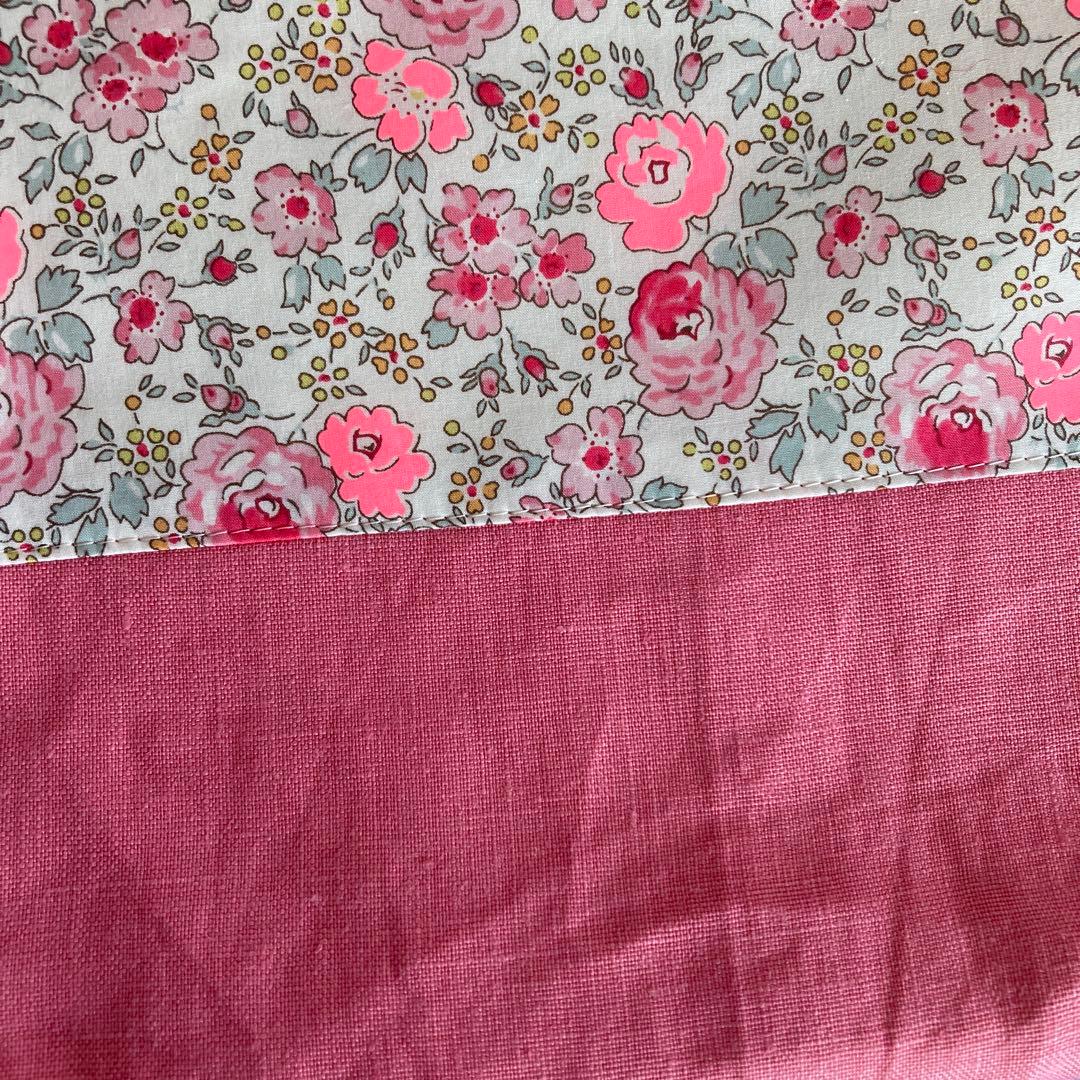 lesson bag リバティ生地で　ハンドメイドバッグ