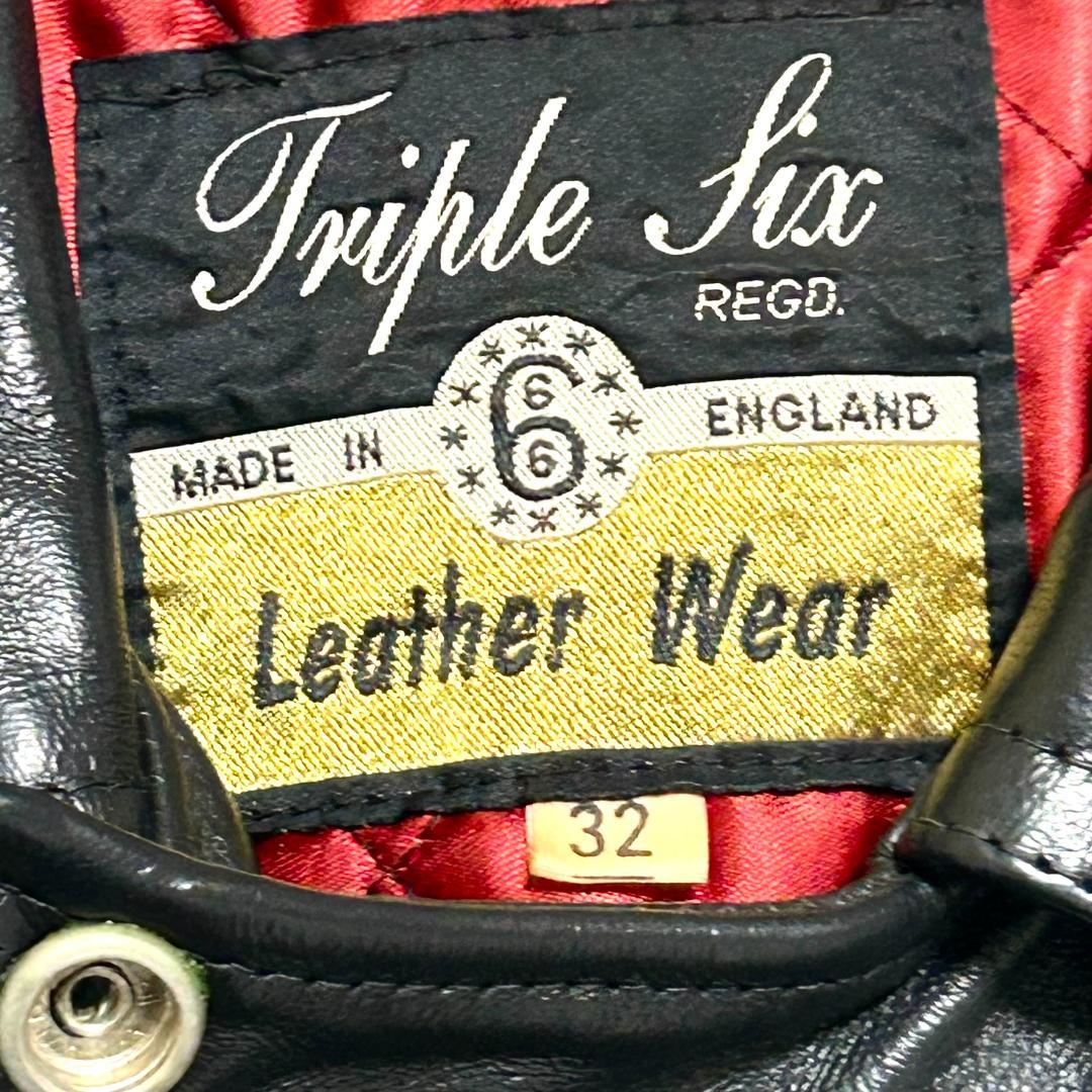 Triple Six トリプルシックス ライダース レザー 英国製 666