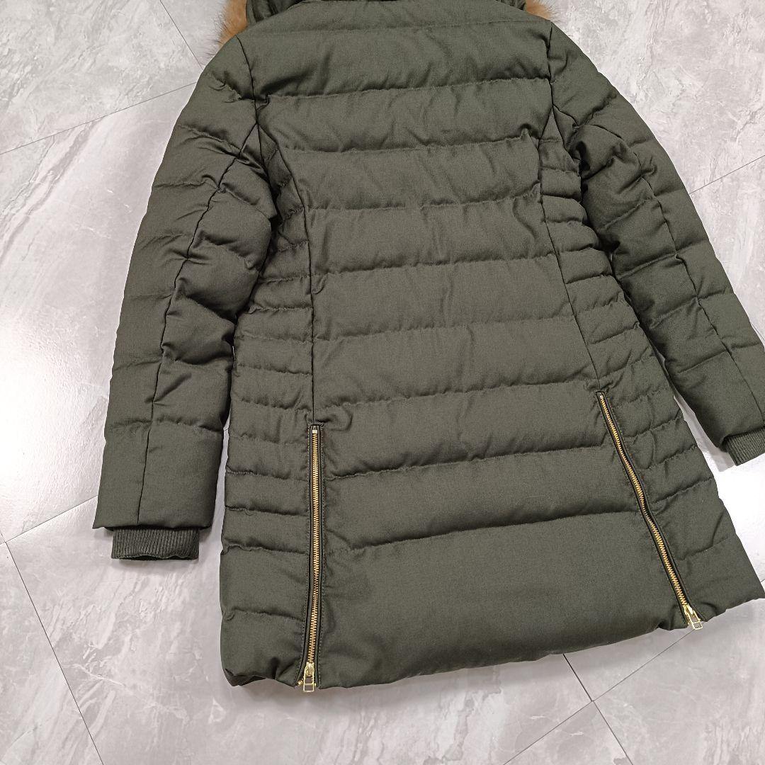 【美品】ルイルエブティック ラクーンファーサイドジップスリットロングダウンコート