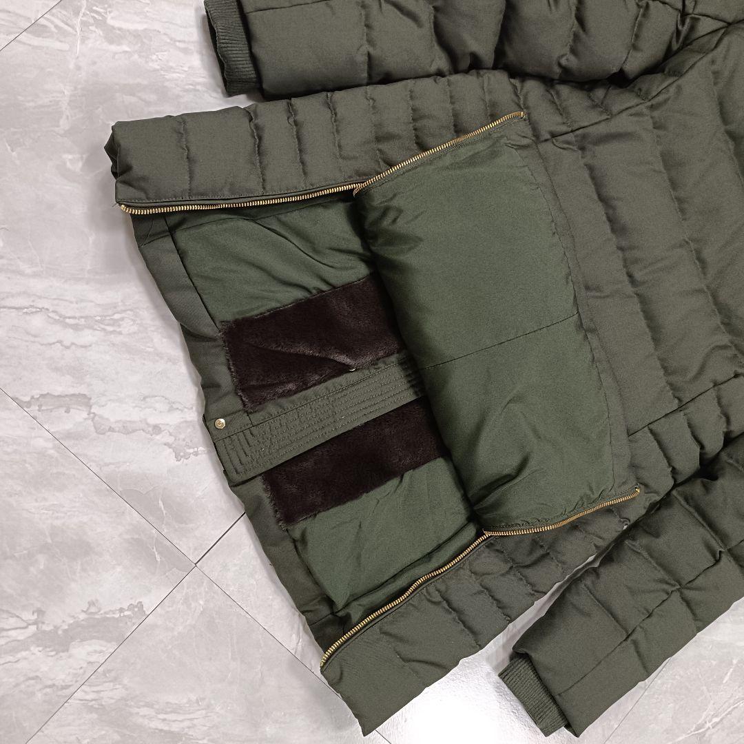 【美品】ルイルエブティック ラクーンファーサイドジップスリットロングダウンコート