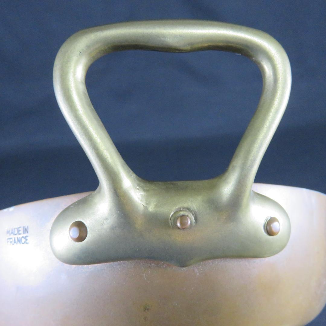 オーバルパン 楕円 両手鍋 銅製 銅 コッパー フランス製 調理道具