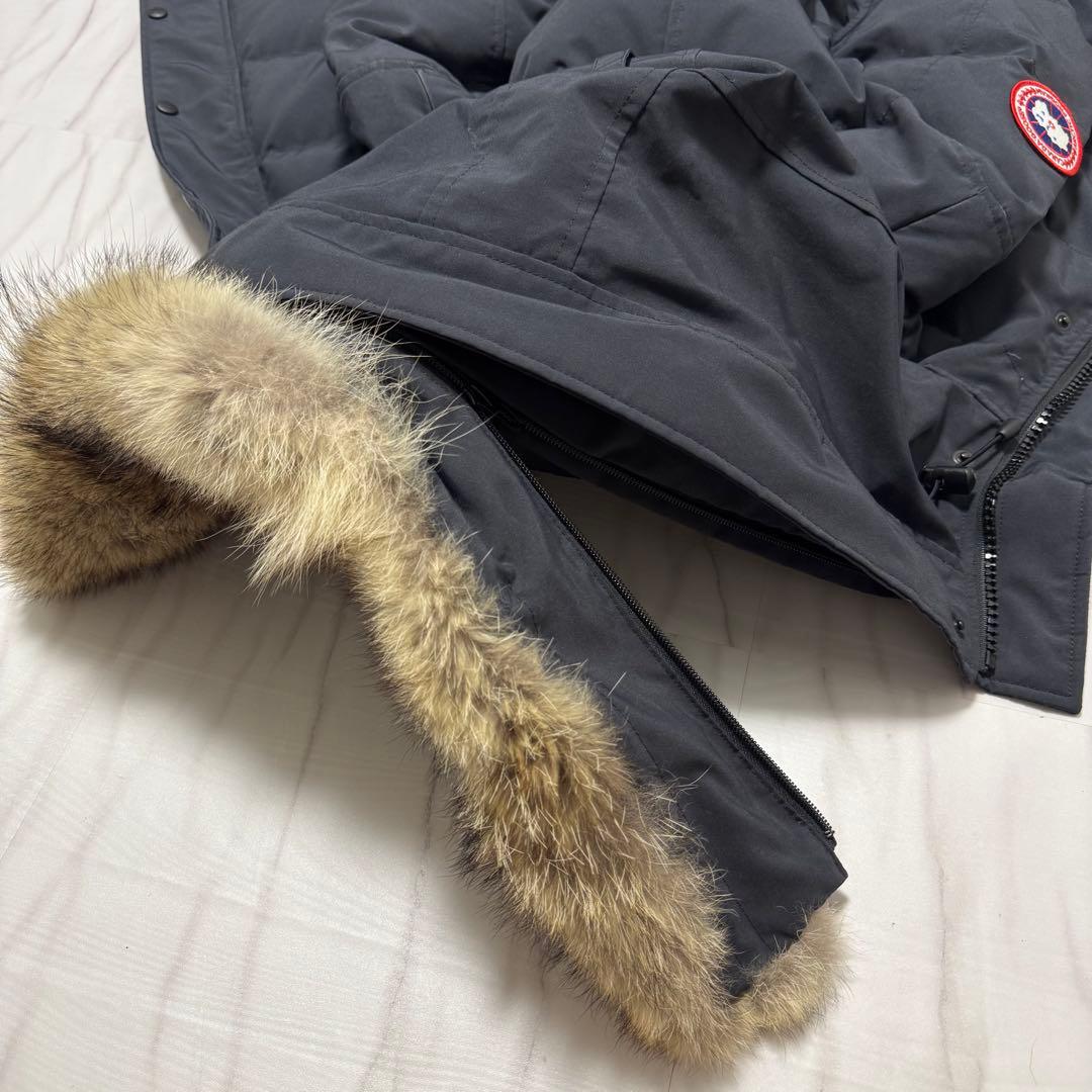 カナダグース シェルバーン ダウンコート パーカー フュージョンフィットS 紺