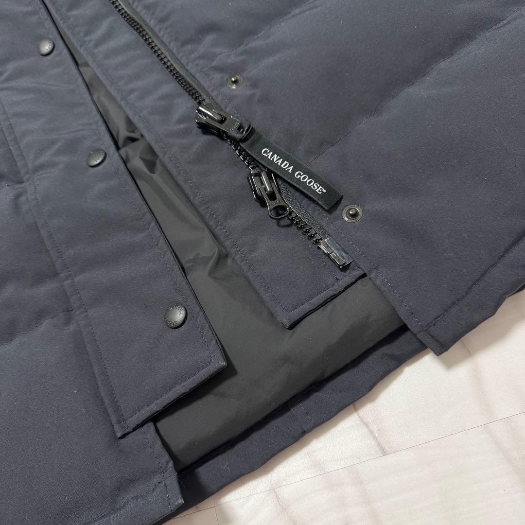 カナダグース シェルバーン ダウンコート パーカー フュージョンフィットS 紺