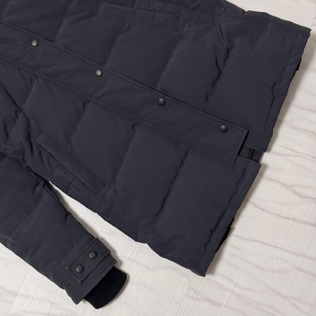 カナダグース シェルバーン ダウンコート パーカー フュージョンフィットS 紺