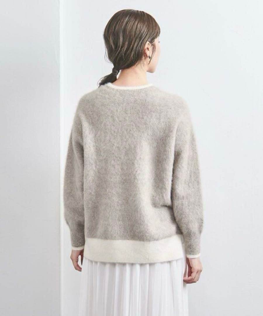 【美品クリーニング済】ユナイテッドアローズ フォックスカシミヤクルーネックニット