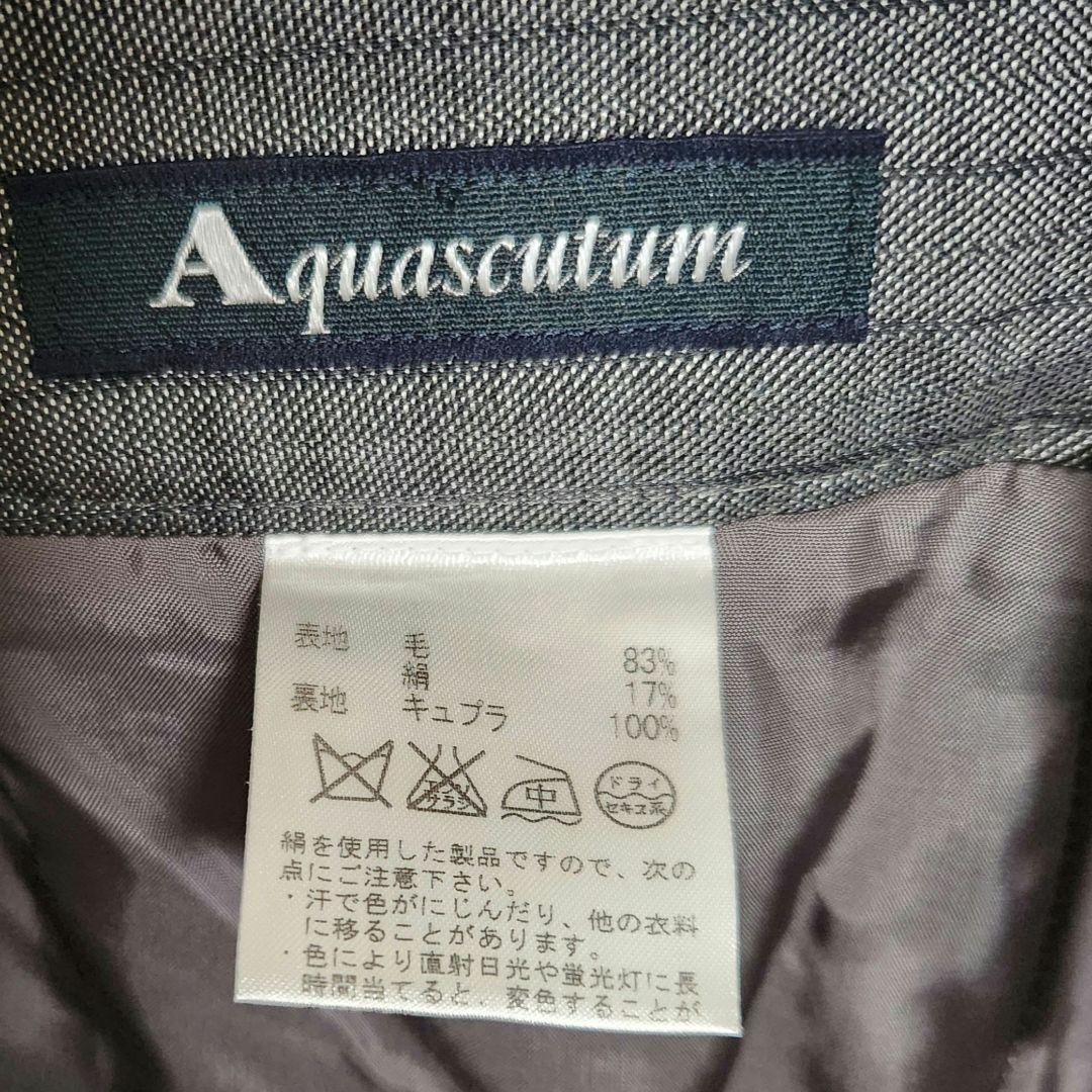 こ*み様 アクアスキュータム　レディース　パンツスーツ　グレー　シルク混　ストラ