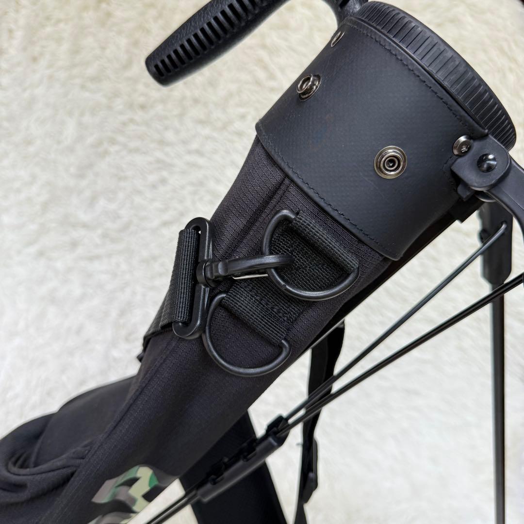 【ニューエラゴルフ】美品 セルフキャディバック ブラック カモフラ