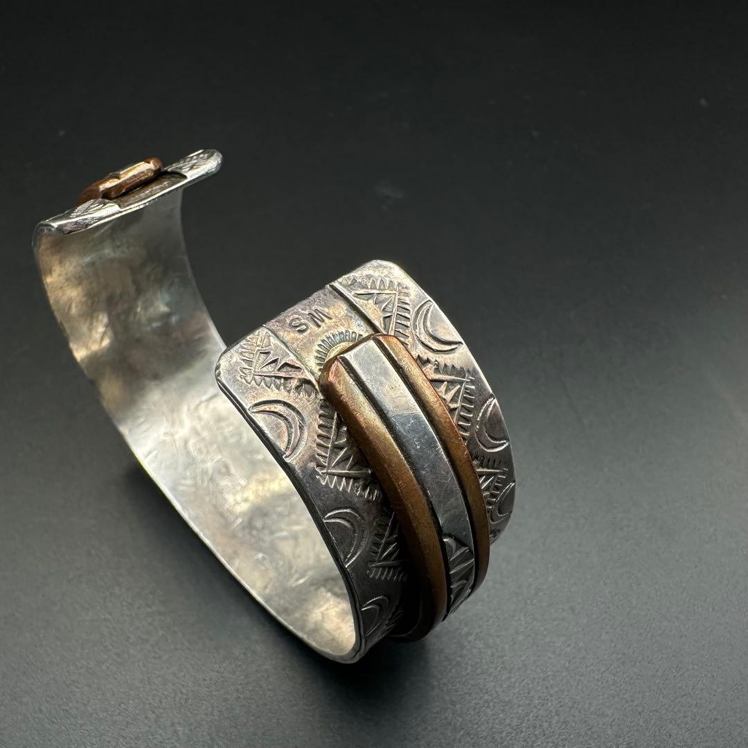 Navajo Wylie Secatero 脱着可スタンプワーク　バングル