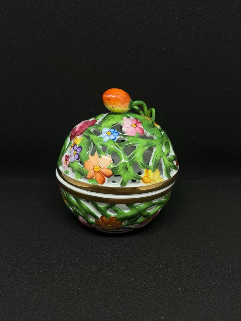 ヘレンド HEREND ファンタジー 透かし ボンボニエール 小物入れ