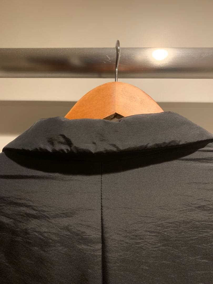 k*i様 美品 JIL SANDER チェスターコート 46 黒 ナイロン