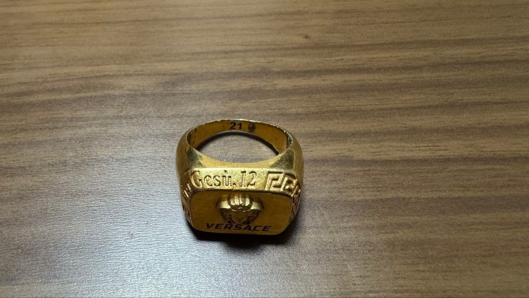 VERSACE ゴールドリング サイズ21