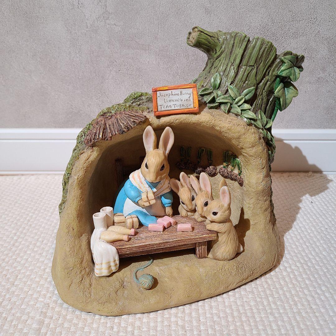 加藤工芸　ピーターラビット　シューホンホルダー　靴べら入れ　置物