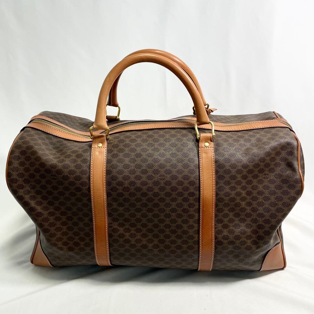 【ロッピー】　セリーヌ ボストンバック マカダム柄 トリオンフ 南京錠￼