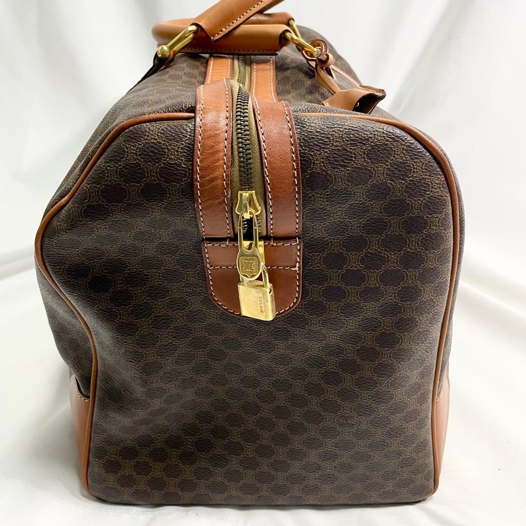 【ロッピー】　セリーヌ ボストンバック マカダム柄 トリオンフ 南京錠￼