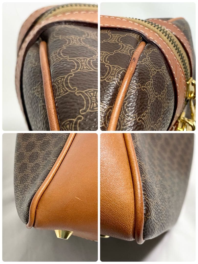 【ロッピー】　セリーヌ ボストンバック マカダム柄 トリオンフ 南京錠￼