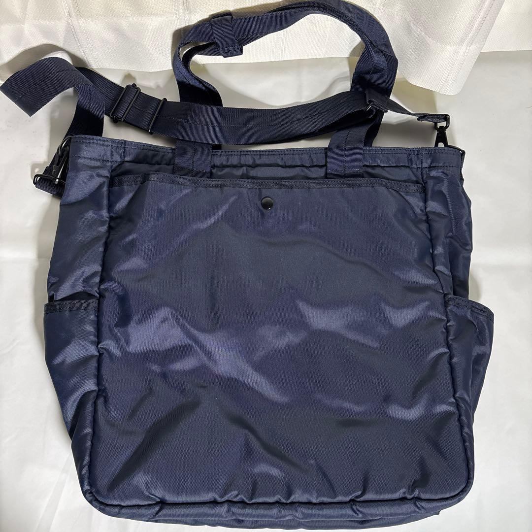 吉田カバン　PORTER フラッシュ2wayトートバッグ　ネイビー