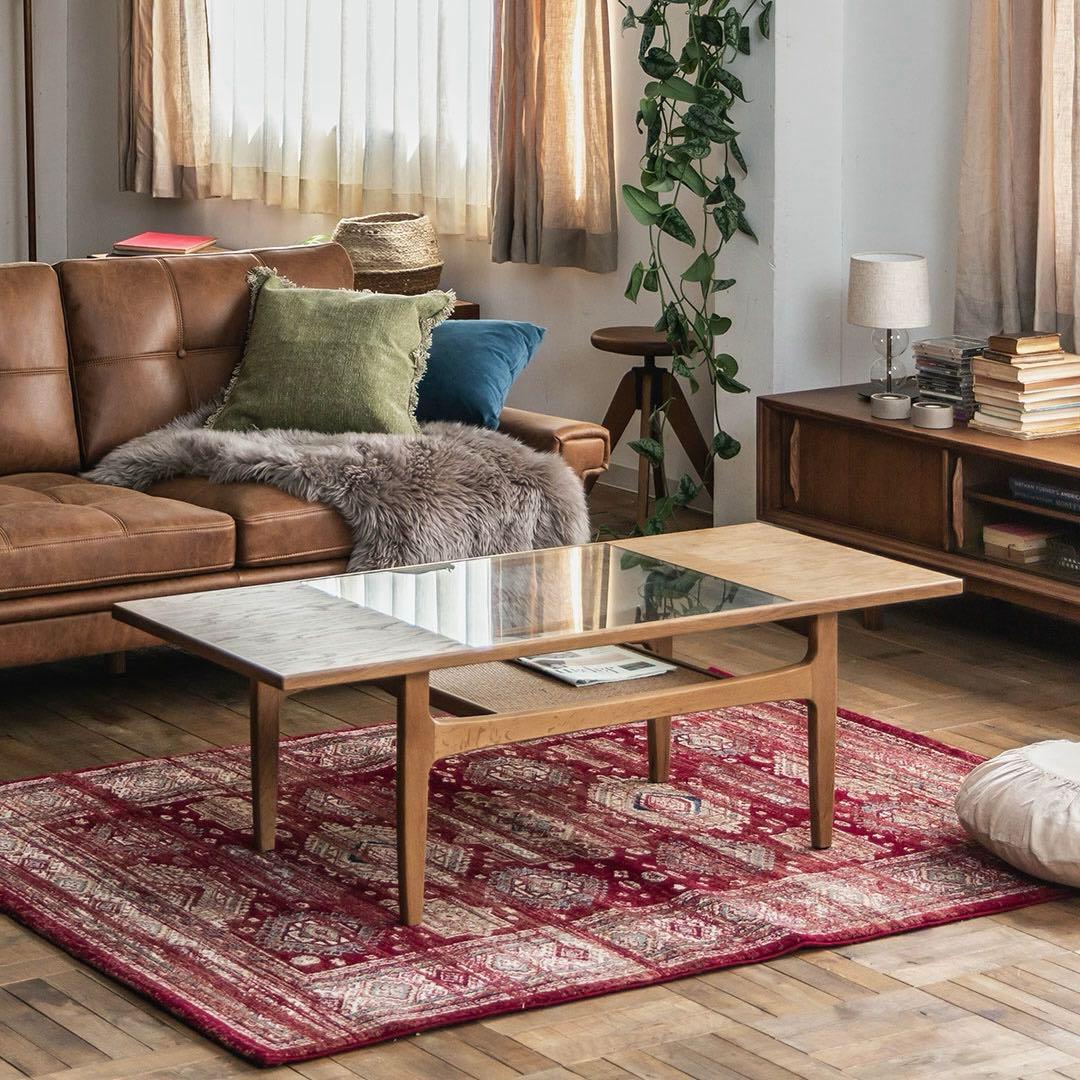 【美品】クラッシュゲート カナリス リビングテーブル