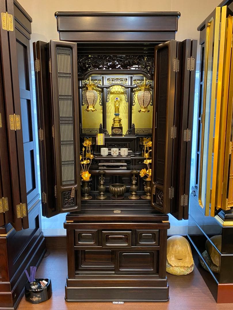 純日本製　黒檀仏壇